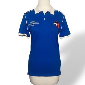 Sergio Tacchini Tennis Polo Shirt Women XXS Blue Short Sleeve 2020 Paris Masters
